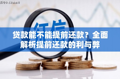 湖内贷款能不能提前还款？全面解析提前还款的利与弊