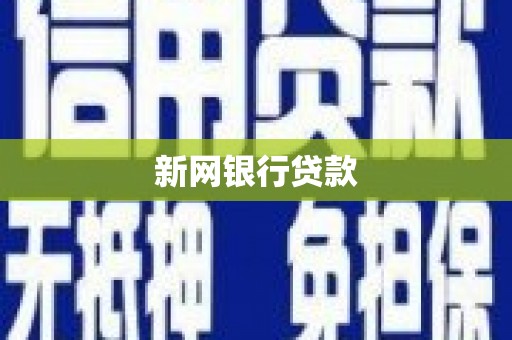 湖内新网银行贷款