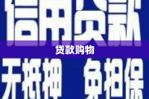 湖内贷款购物