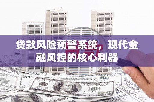 湖内贷款风险预警系统，现代金融风控的核心利器
