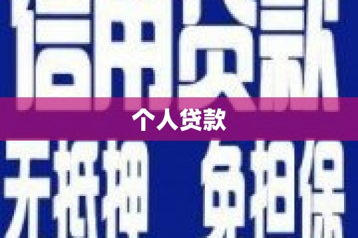 湖内个人贷款