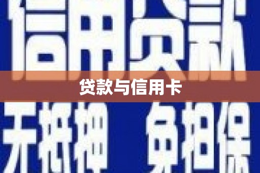 湖内贷款与信用卡