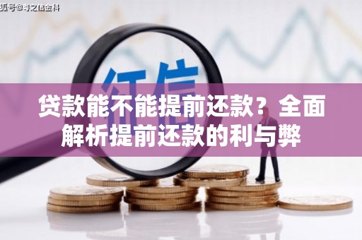 湖内贷款能不能提前还款？全面解析提前还款的利与弊