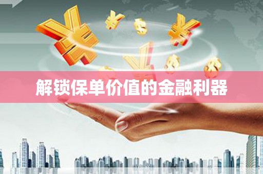 湖内解锁保单价值的金融利器