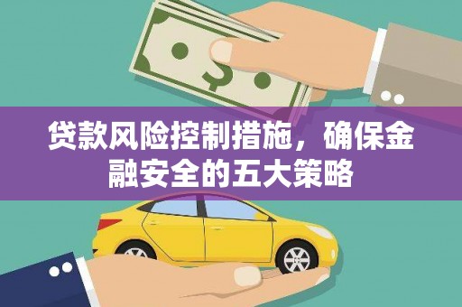 湖内贷款风险控制措施，确保金融安全的五大策略