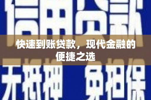 湖内快速到账贷款，现代金融的便捷之选