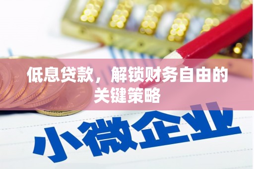 湖内低息贷款，解锁财务自由的关键策略