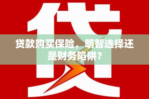 湖内贷款购买保险，明智选择还是财务陷阱？