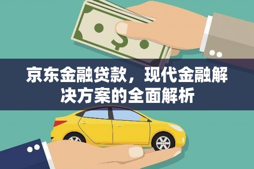 湖内京东金融贷款，现代金融解决方案的全面解析