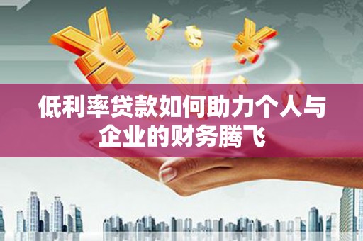 湖内低利率贷款如何助力个人与企业的财务腾飞
