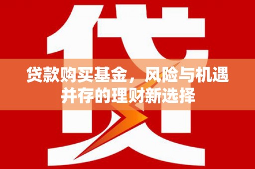 湖内贷款购买基金，风险与机遇并存的理财新选择
