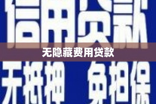 湖内无隐藏费用贷款