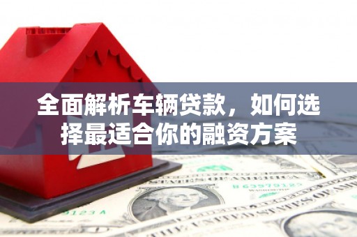 湖内全面解析车辆贷款，如何选择最适合你的融资方案