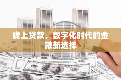 湖内线上贷款，数字化时代的金融新选择