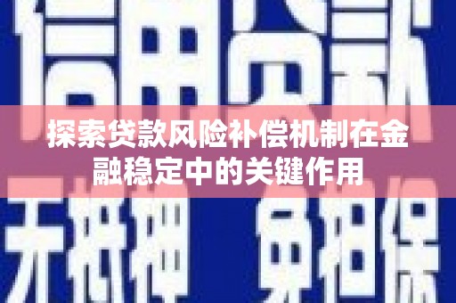 湖内探索贷款风险补偿机制在金融稳定中的关键作用