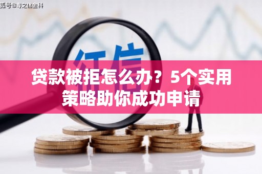 湖内贷款被拒怎么办？5个实用策略助你成功申请