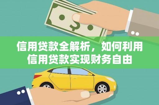 湖内信用贷款全解析，如何利用信用贷款实现财务自由