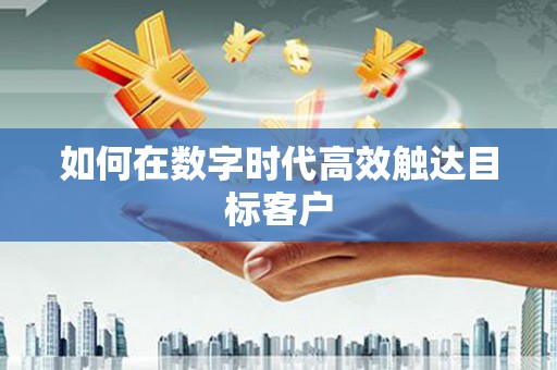 湖内如何在数字时代高效触达目标客户