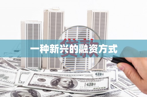 湖内一种新兴的融资方式