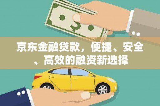 湖内京东金融贷款，便捷、安全、高效的融资新选择